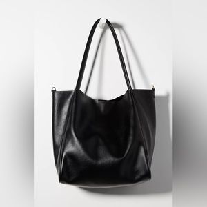 Anthropologie Slouchy Faux Leather Tote